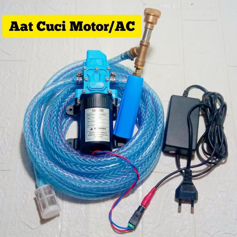 Alat semprot air untuk cuci motor dan AC
