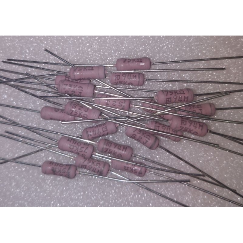 resistor 75k 2 watt original Japan 10pcs