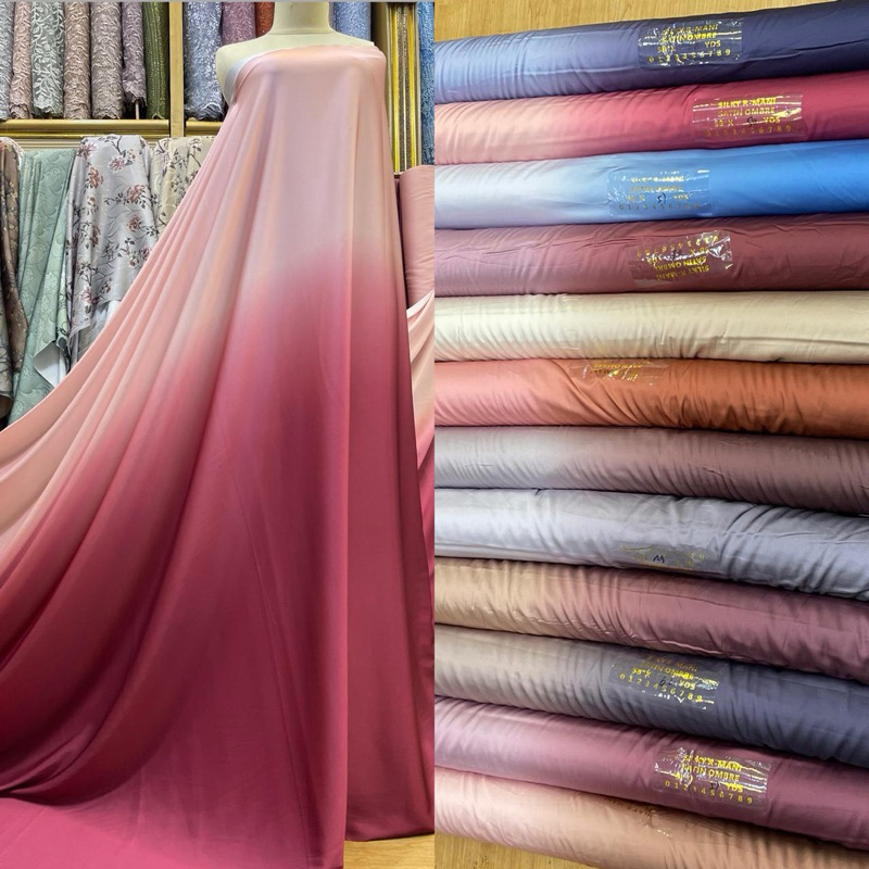 Kain Armani silk Ombre Gradasi Terbaru