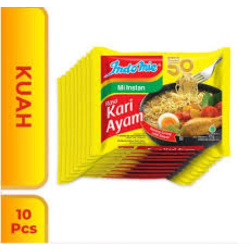 

INDOMIE/INDOFOOD MIE INSTAN MIE RASA KARIE AYAM 10 PCS