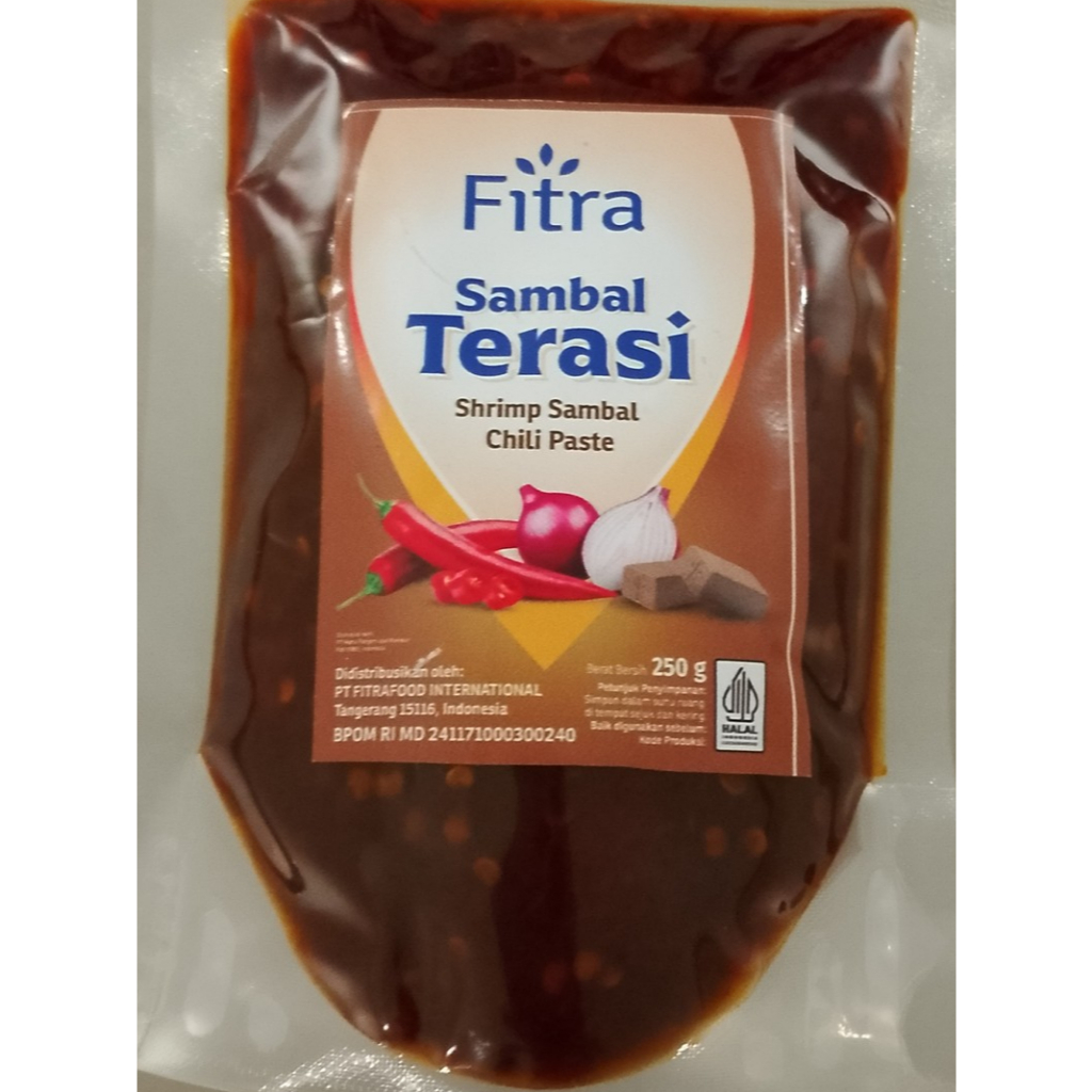 

Sambal Terasi Fitra ukuran 250gr (pouch)