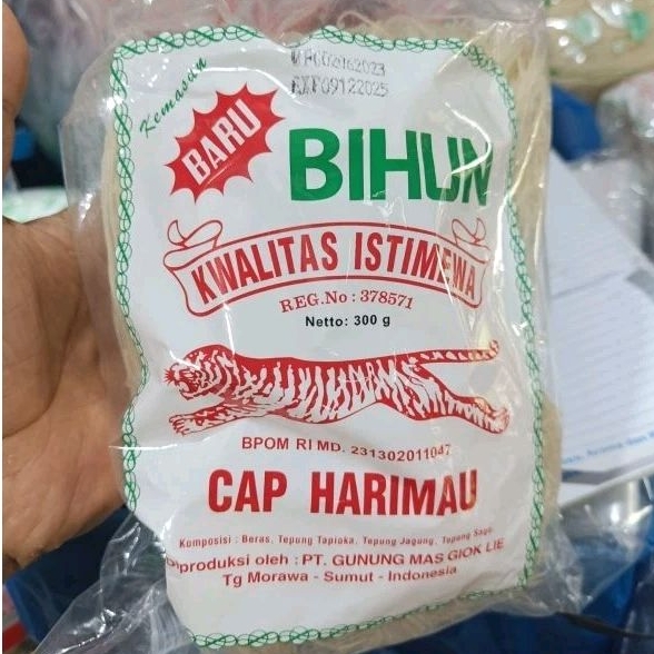 

Bihun cap Harimau / Mihun kwalitas Istimewa cap Harimau 300gr