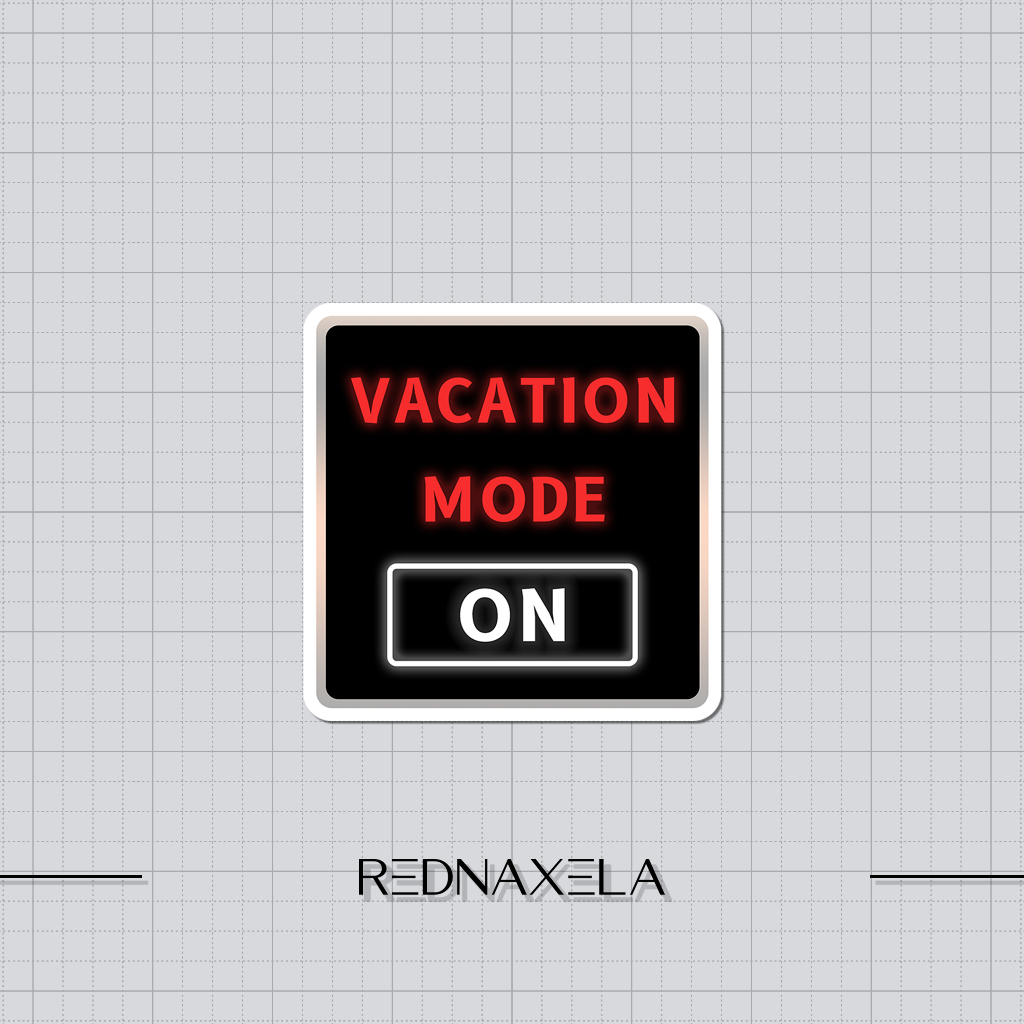 

Stiker Vinyl Vacation Mode On Stiker Koper Sign Stickers