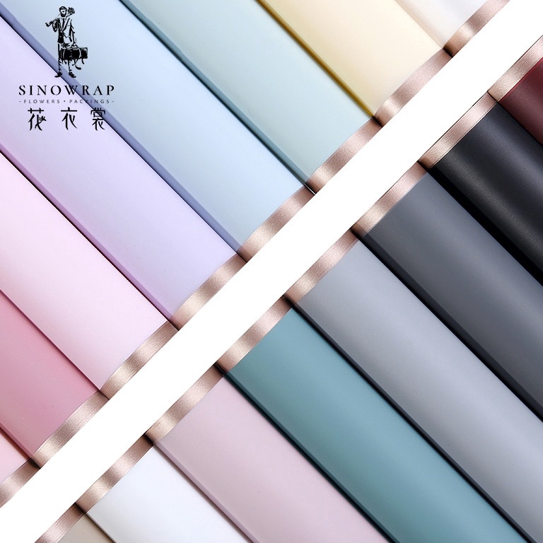 

Kejutan Populer 2 Lembar Flower Wrapping Paper Varian List Gold Premium Florist Kertas Buket Bunga Korea Cellophane List Gold Premium Quality Merek Sinowrap GRADE A