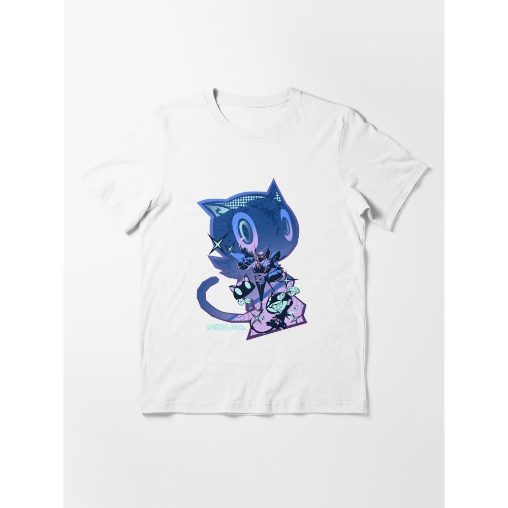 Kaos Polos Kaos Lucu Black Cat Morgana Persona 5 TShirt