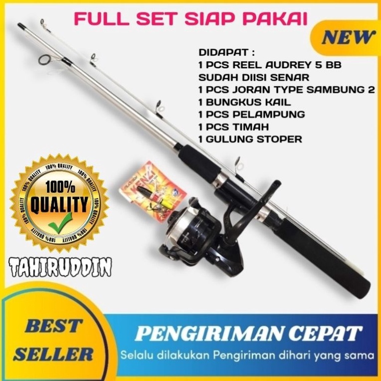 Produk Berkualitas 1 Set Pancing Reel AudreyJoran Audrey Sambung 2 Panjang 12Cm  135Cm  15Cm JAPAN Q
