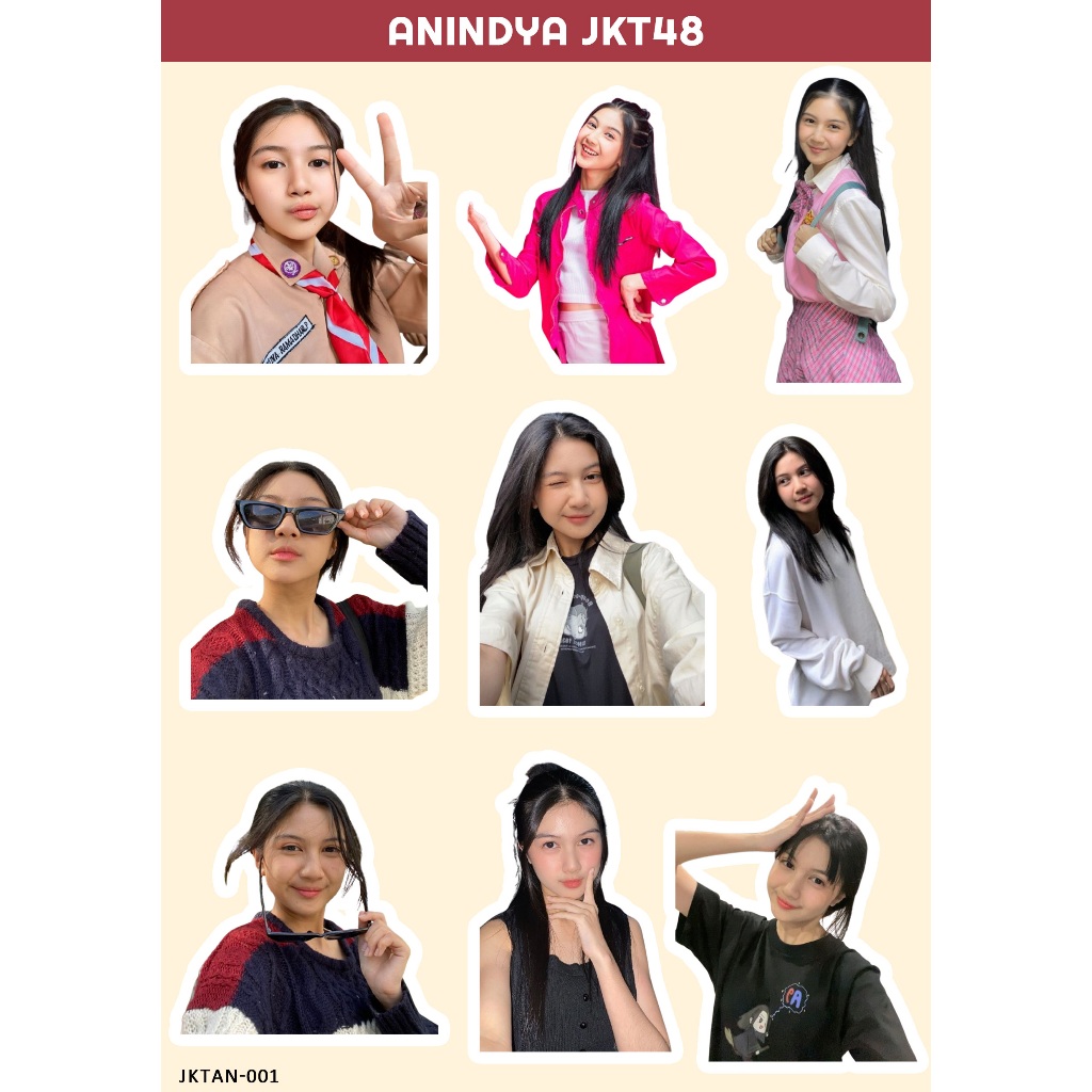 ANINDYA STIKER JKT 48 I STIKER JKT 48 I JKT 48 NEW ERA I STIKER ANINDYA JKT48 I STIKER HOLOGRAM JKT4