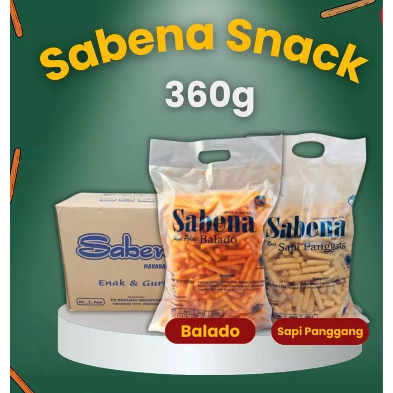 

Sabena Snack Stick Stik Kemasan Bag Jumbo Cemilan All Varian Rasa Jagung Balado Sapi Panggang