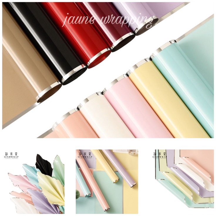 

Paling Irit 1PAK2LEMBAR JCZ Kertas Buket Bunga List Silver Flower Wrapping Paper Cellophane