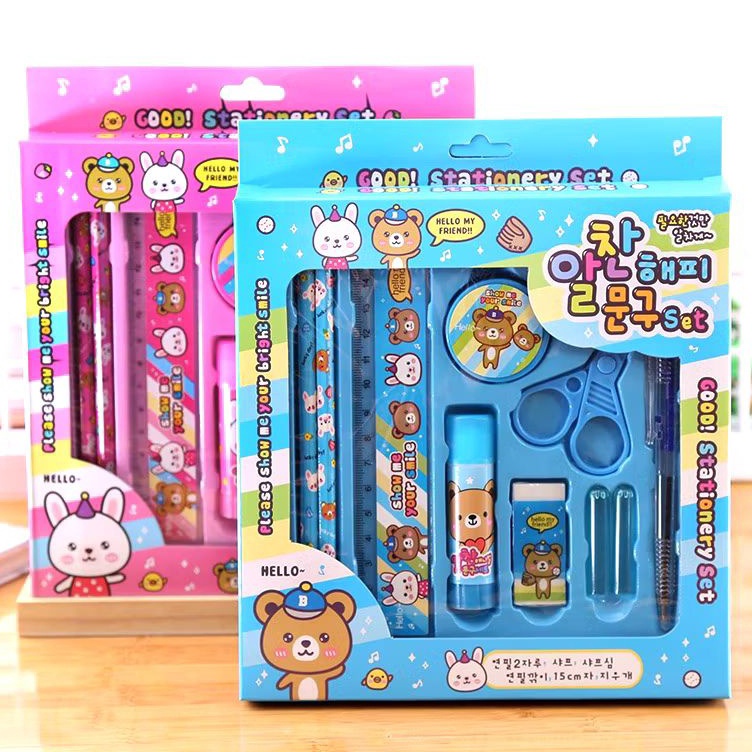 

Super Heboh PROMO A12 Paket Alat Tulis Set 9 In 1 Mini Stationery Set Karakter Set Alat Tulis Anak Kado Souvenir