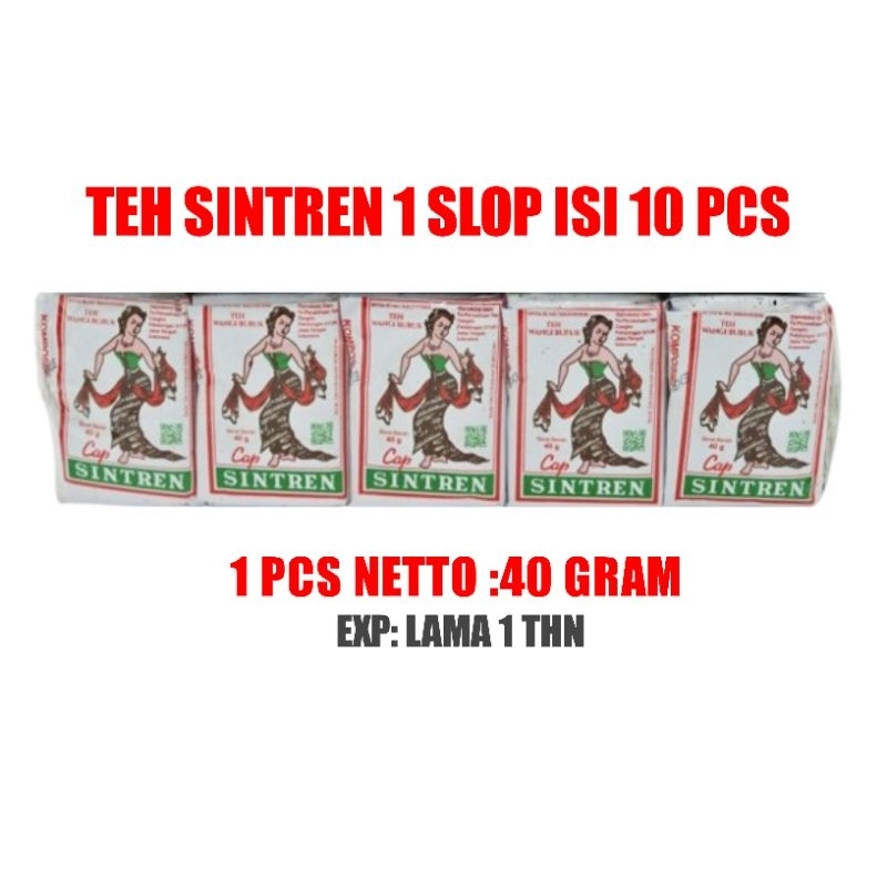 

Teh sintren wangi pekat 1 slop 10pcs 40 gram