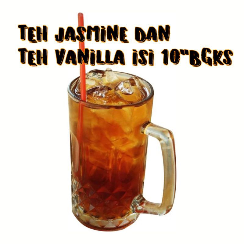 

teh jasmine dan vanila isi 10 bgks