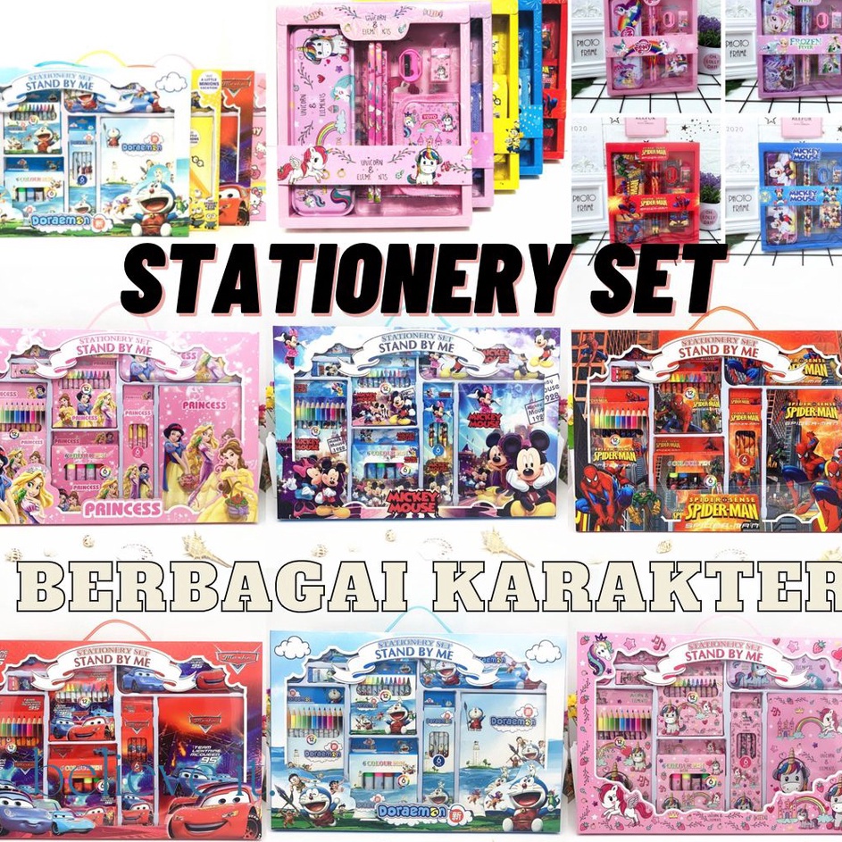 

Produk Terviral Paket Alat Tulis Anak Stationery Set Sekolah Karakter Spiderman Frozen Unicorn Mcqueen Cars Souvenir Goodie Bag Gift Kado Anak