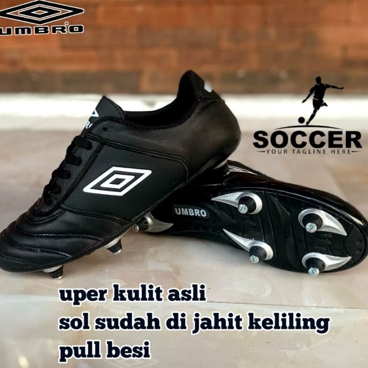 Kejutan Terbesar  sepatu sepak bola kulit asli umbro pull besi BONUS sol sudah di jahit muter