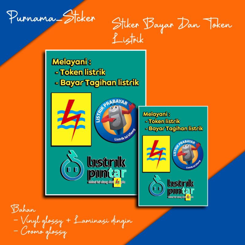 

STIKER POSTER JUAL TOKEN LISTRIK