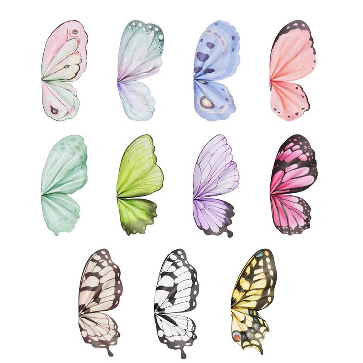 

Hadir Limited 2 SET KUPUKUPU Kertas Bunga Cellophane Bentuk Kupu Kupu Warna Gradasi Butterfly Paper Wrapping Paper Kertas Buket Bunga AU