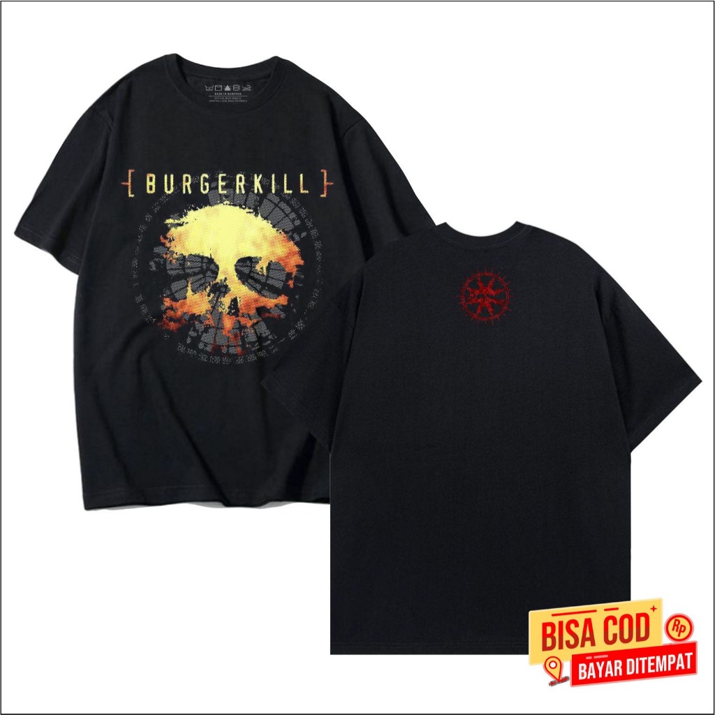 kaos band metal BURGERKILL original distro - kaos pendek band metal BURGERKILL distro original | kao