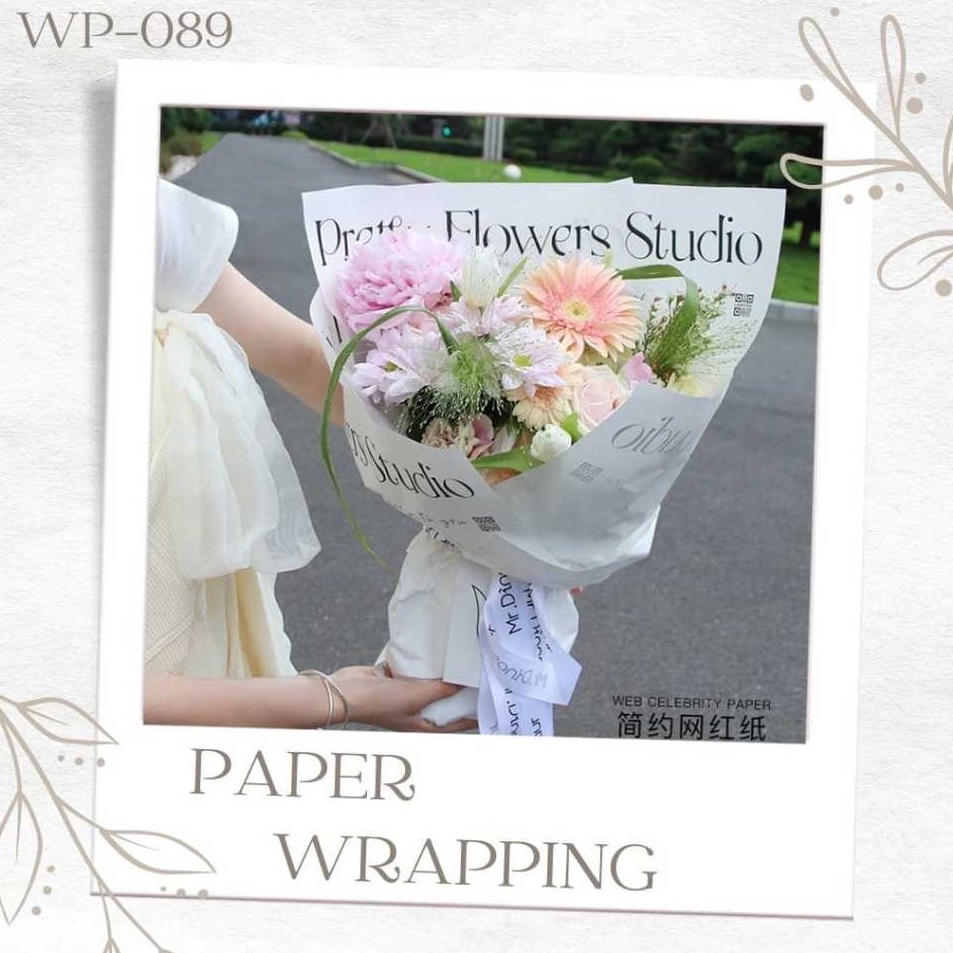 

Sekarang Irit 5 LEMBAR WP89 KERTAS PEMBUNGKUS BUKET BUNGA FLOWER WRAPPING LOVE SUMMER KOREAN STYLE BOUQUET FLORIST WATERPROOF