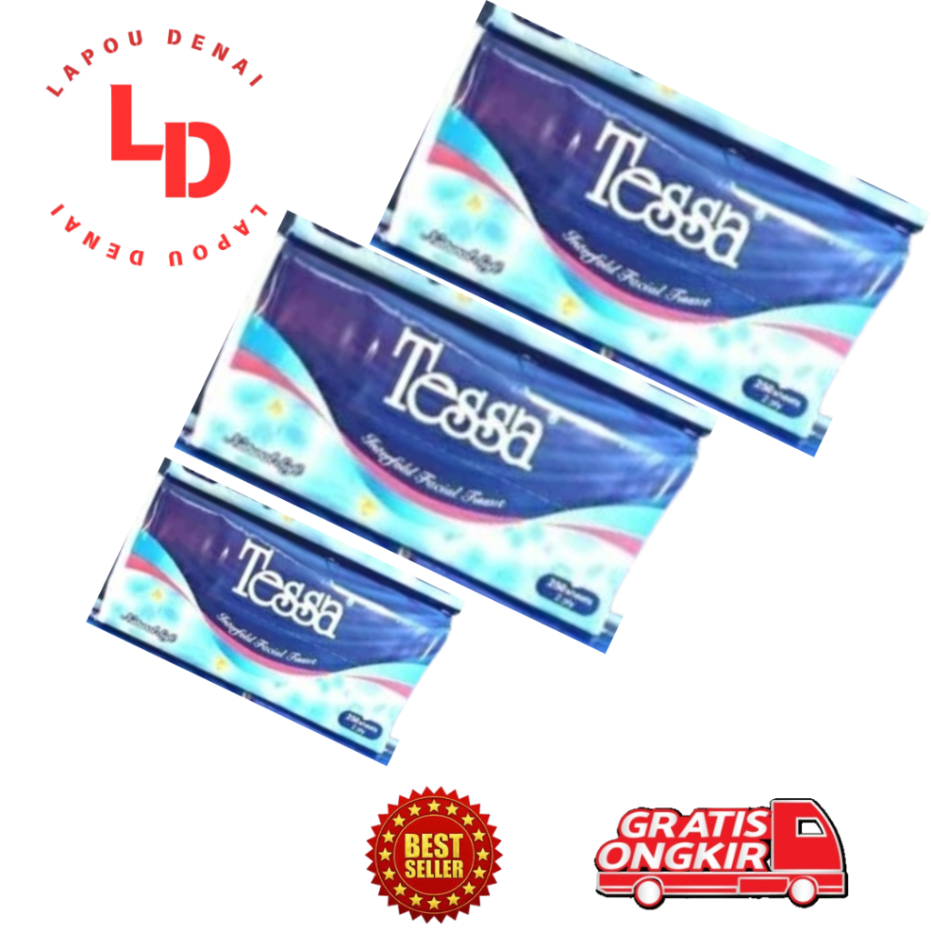 TISSUE TESSA 250 SHEET 2 PLY / TISU WAJAH TESSA 250 SHEET 2 PLY