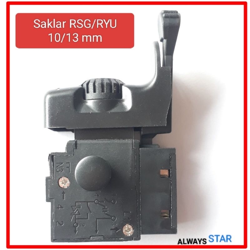 Switch Saklar Bor Ryu/ Rsg 10mm 13mm Saklar Mesin Bor Ryu 10 mm Switch saklar Mesin bor Rsg Ryu 13 m