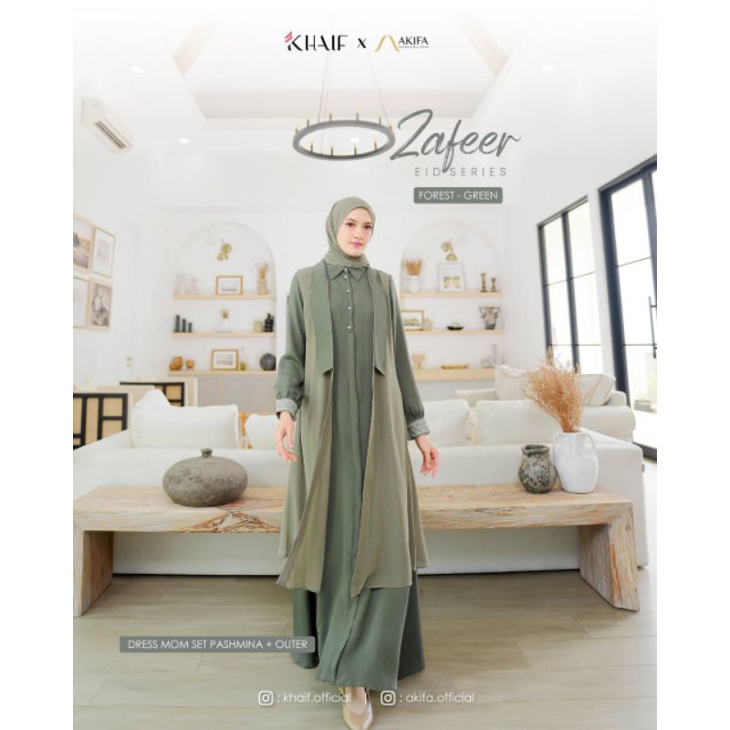 GAMIS ZAFEER SET OUTER+PASMINA
