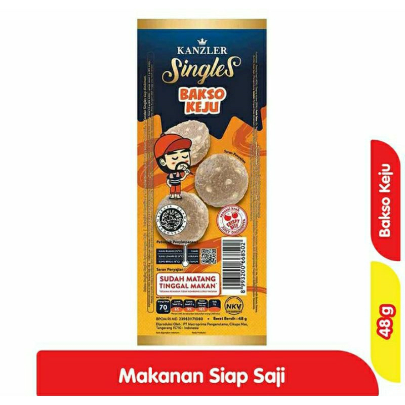 

SOSIS KANZLER SINGLES BAKSO KEJU 48 GRAM - 1 PCS