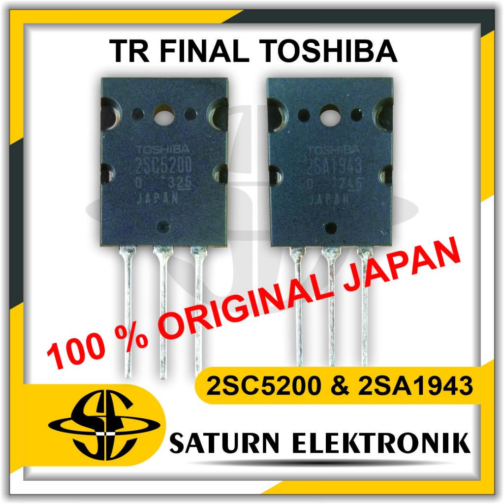 Transistor Toshiba A1943 C5200 2SA1943 2SC5200 Japan TR Final 1set