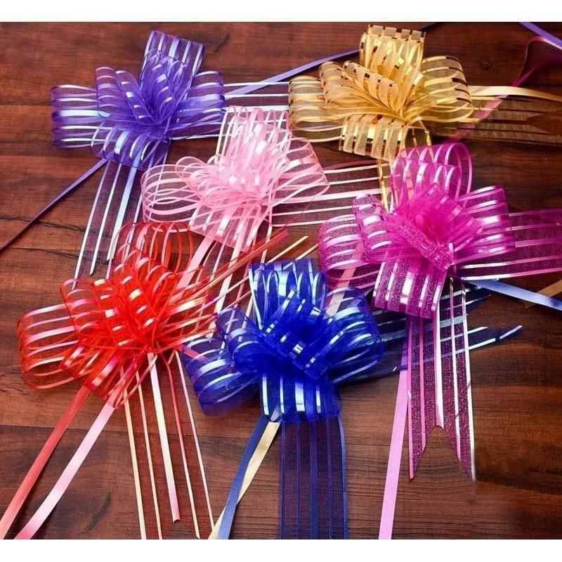 

1 Pcs Pita Tarik Serut Glitter 30 mm