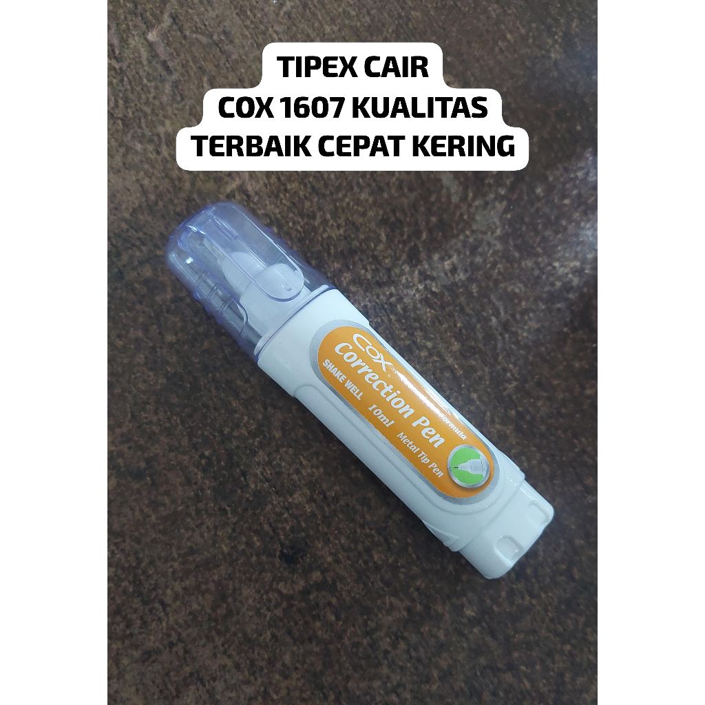 

TIPEX CAIR COX 1607 | TIPEX CAIR CEPAT KERING | CORRETION PEN COX | MITRA ABADI KATALOG