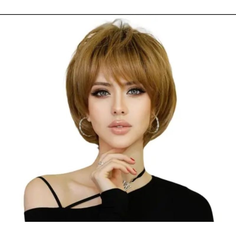 Wig Wanita Wig Korean Style Wig Short Wig Murah Wig Pendek Wig Tomboy Wig Terbaru