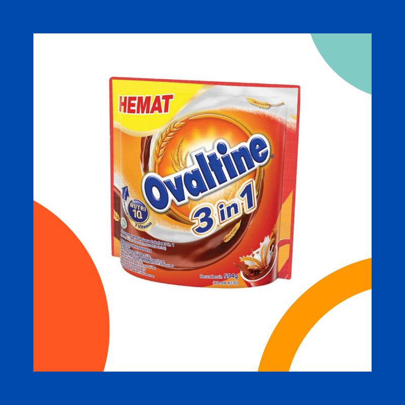 

Ovaltine 3 in 1 Susu Bubuk Cokelat 594gr