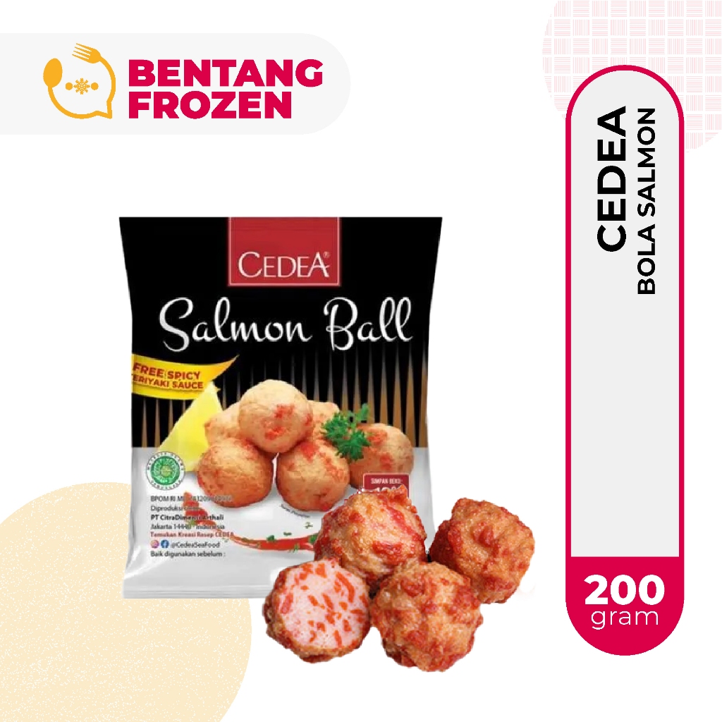 

Cedea Salmon Ball 200gr / Bakso Salmon / Baso Salmon / Bola Salmon