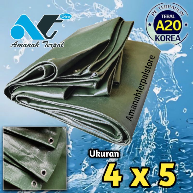 Grosir ❗Terpal Plastik A20 Korea Ukuran 4x5 Meter Waterproof Tebal Dan Kuat