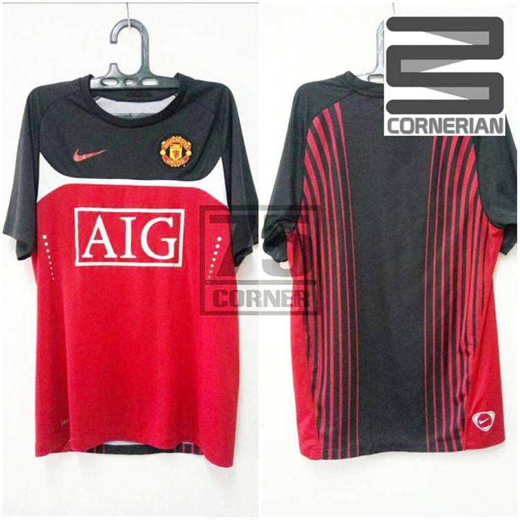 [ CORNERIAN ] Nike Manchester United Training Jersey Season 2007 2008 Size Small Ori Asli Original