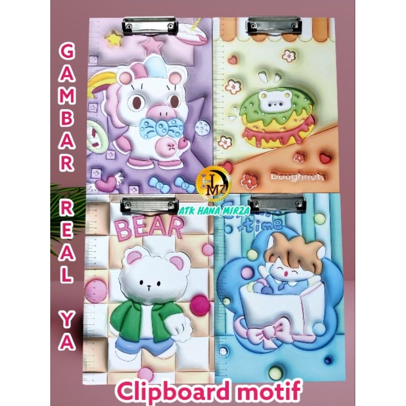 

Clipboard /papan ujian motif