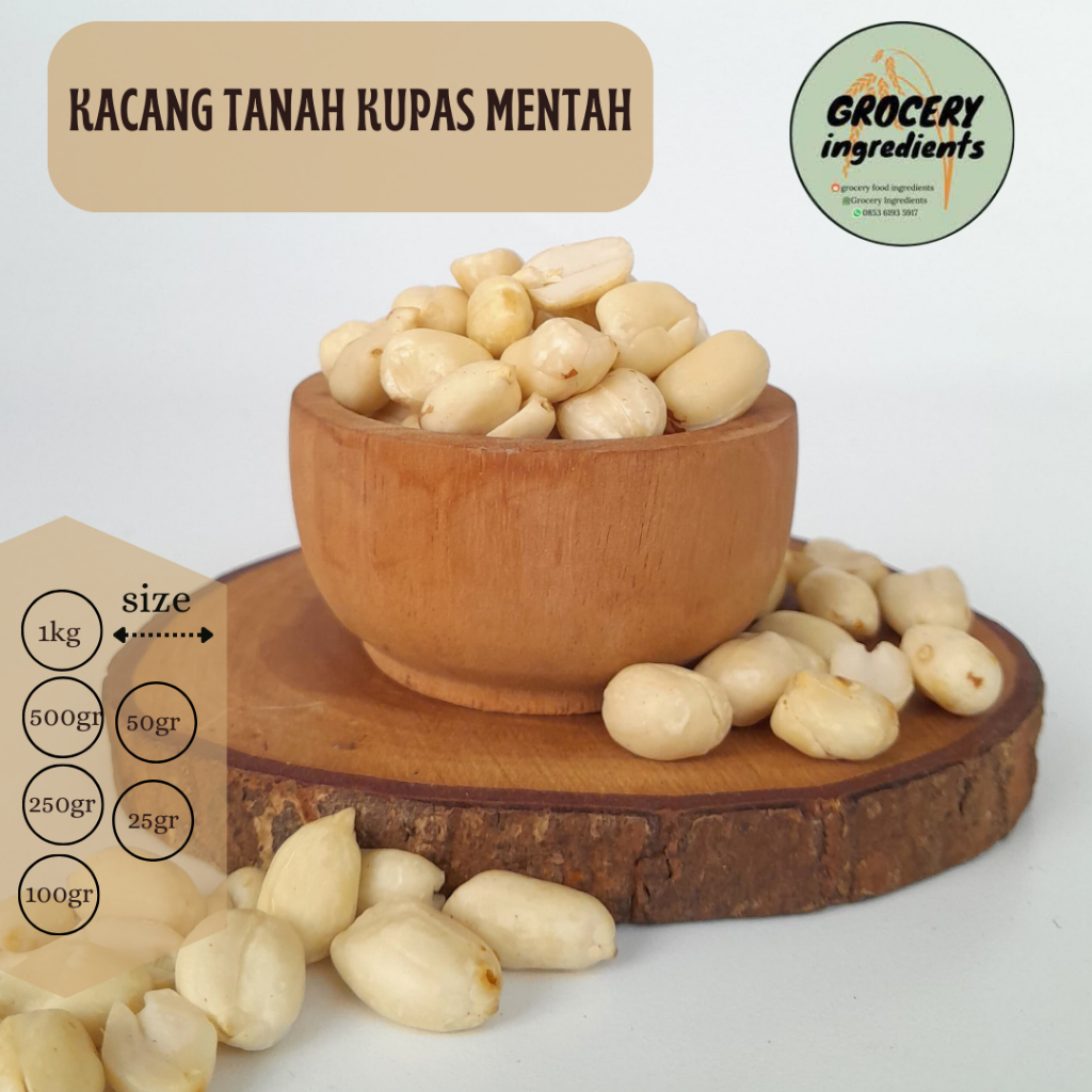 

kacang tanah kupas mentah