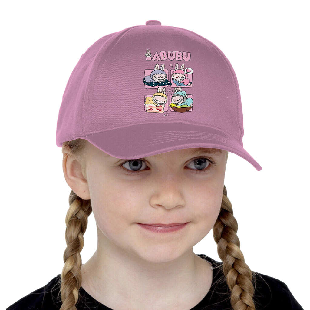 Topi Anak Labubu Boneka Lisa Blackpink Atasan Anak Laki-Laki Perempuan LBB-02