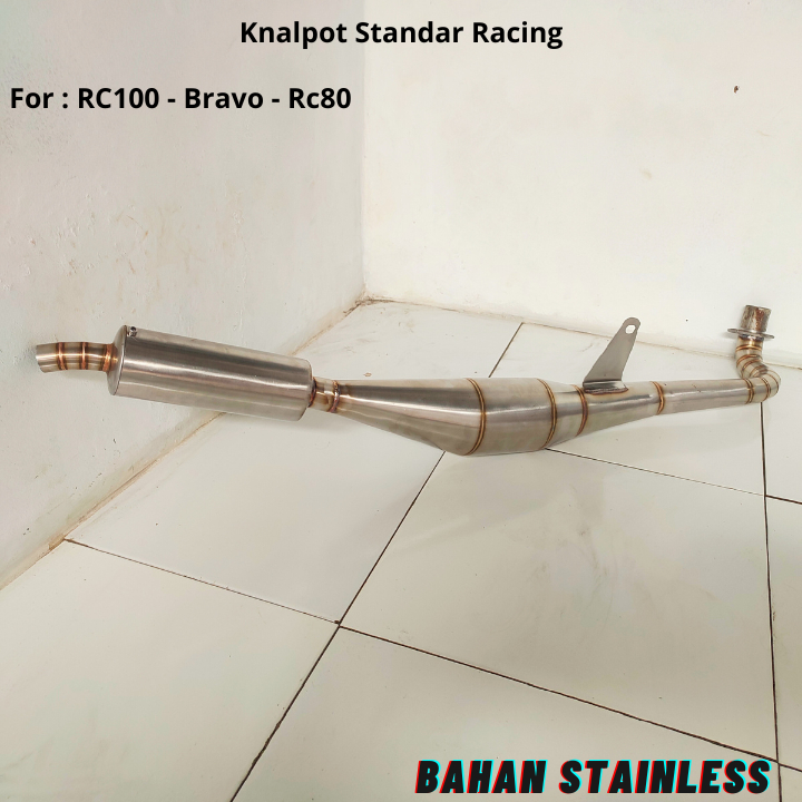 Knalpot Suzuki Rc100 Bravo Rc80 Standar Racing Stainles Pnp