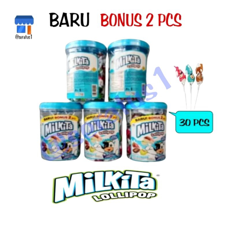 

permen milkita ("isi 30 bonus 2 pcs")