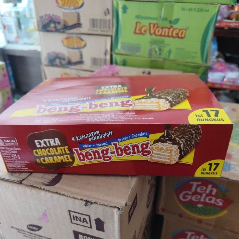 

Beng Beng Wafer Caramel Crispy Chocolate Extra isi 17pcs