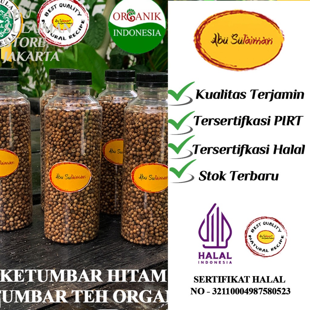 

BARU!! JSR Ketumbar Hitam Abu Sulaiman / Ketumbar Hitam Organik Kemasan Botol / Black Coriander Bottle / Herbs Black Coriander