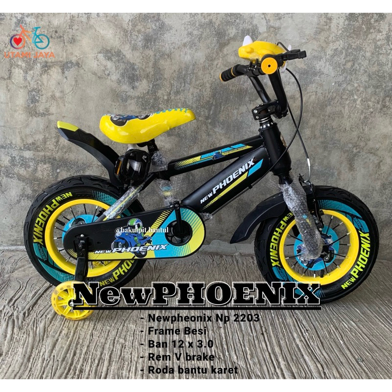 Sepeda Anak Cowok BMX new Phoenix ban jumbo ukuran 12 inch | Sepeda BmX ring 12 inch | Sepeda Anak r