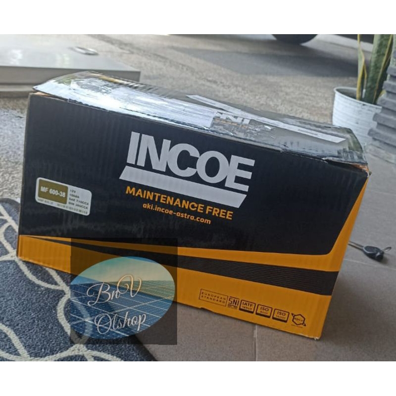 Aki kering Incoe 60038 MF 100ah mobil eropa