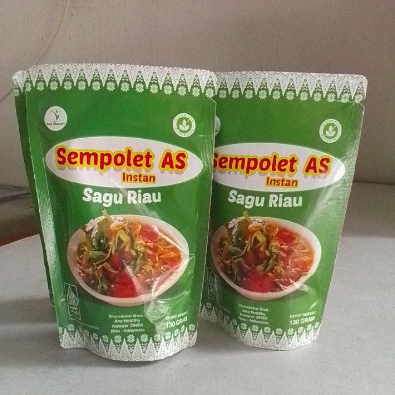 

SEMPOLET khas Riau (bubur sagu berbumbu instan
