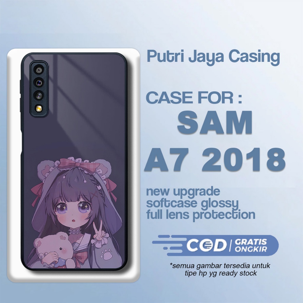 Casing Samsung A7 2018 Terbaru Girl Anime Case A7 2018 Termurah Hardcase Softcase Glossy Terlaris