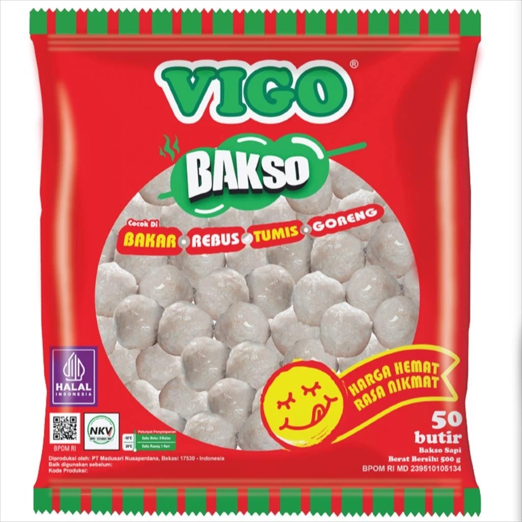 

VIGO BAKSO SAPI 500GR ISI 50PCS - DISASS JOGJA