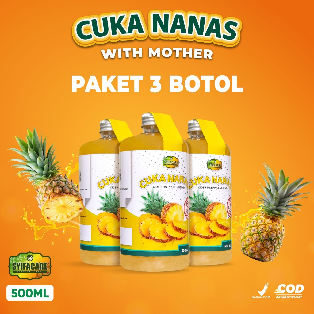 

CUKA NANAS - Syifacare 3 PCS Untuk Gula Darah Diabetes Diet Original BPOM 500 ml