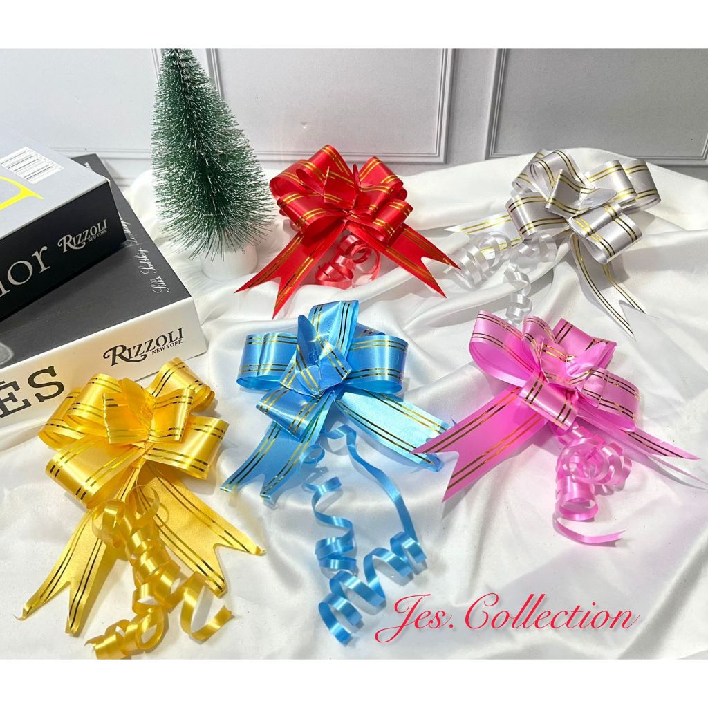 

Pita Tarik 5 Pilihan Warna - Pita Hampers Kado Natal Parsel Christmas