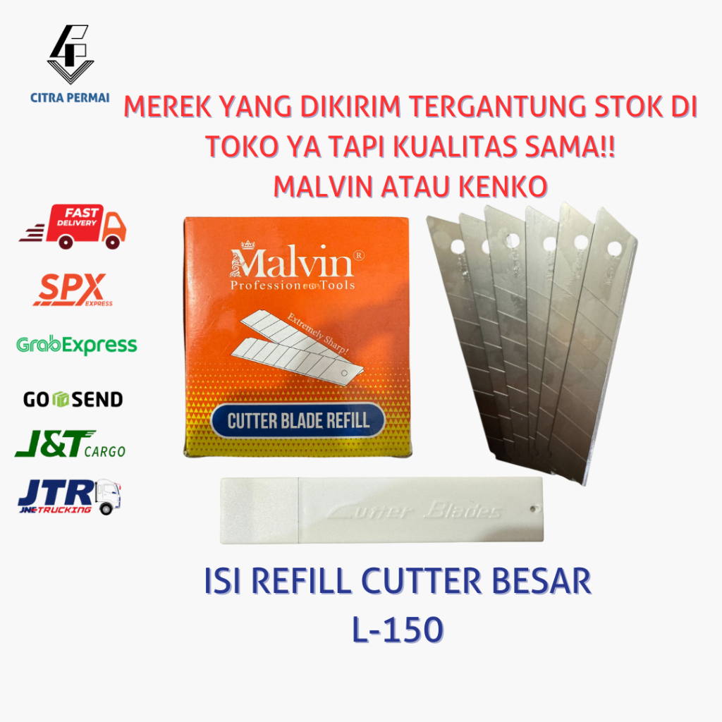 

ISI REFILL PISAU CUTTER BESAR L-150 / ISI CUTTER BESAR