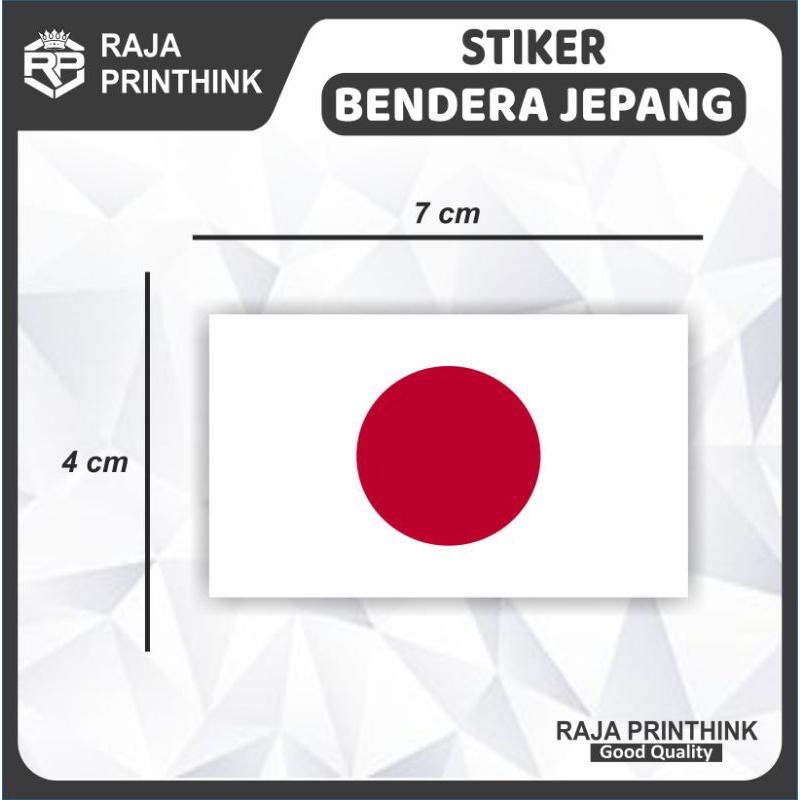 Sticker Stiker Bendera Jepang Japan Waterproof